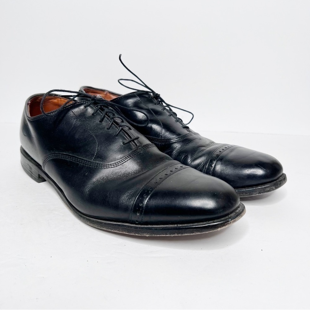 Allen Edmonds Straight Tip Bal Black Leather Calf Skin 901 Oxford Dress Shoes 13
